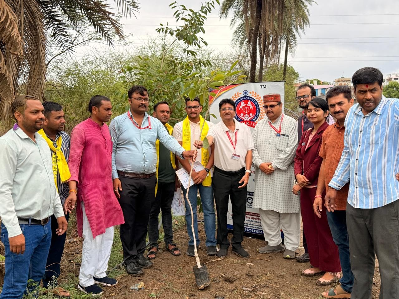 Tree Plantation Drive by the ACTIVE HUMAN RIGHTS AND JUSTICE FOUNDATION on World Environment Day.